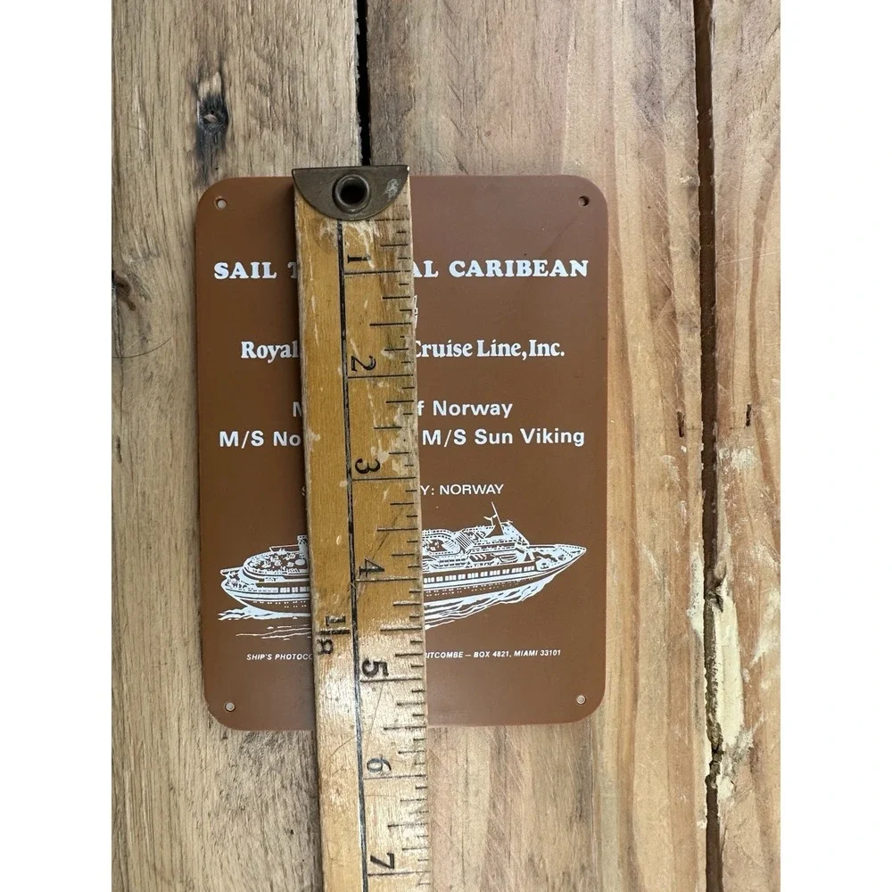 VTG 70s Or 80s Royal Carribean Cruise Plastic Picture Frame About 5 1/2 X‎ 4 In